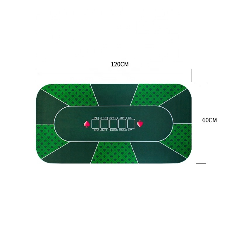 YH 180*90cm Popular Rubber Gambling Poker Table Mat Casino Table Cloth Texas Holden Poker Table Mat For Sale