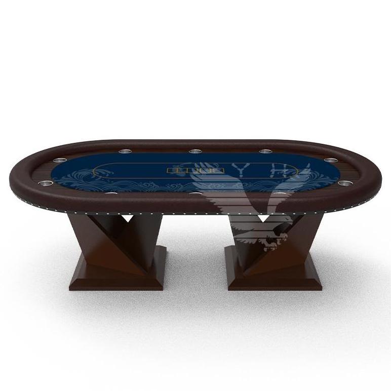 YH Custom Solid Wooden Professional Poker Table 10 People Casino Texas Table Pokertisch Mesa De Poker