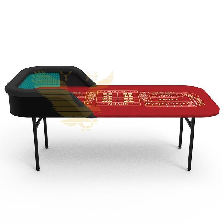 YH Red Craps Practice Table Custom Small Casino Mini Folding Craps Table Portable