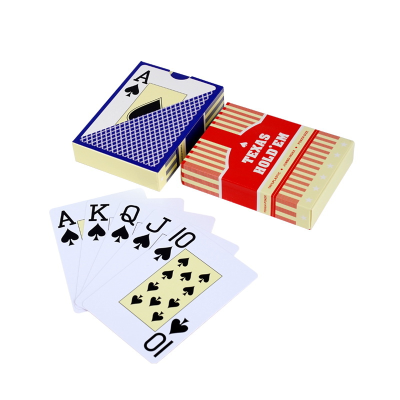 YH Hot Sale Factory Price Texas Game Card Double Deck Playing Cards Poker In Stock