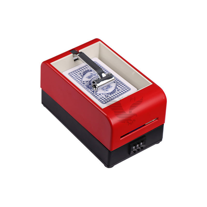 YH Red Rotating 360 Automatic Casino Card Dealer Machine Playing Card Distributor Machine