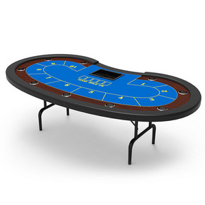 YH High Quality Poker Table Tops Texas Simple Folding Wooden Card Tables