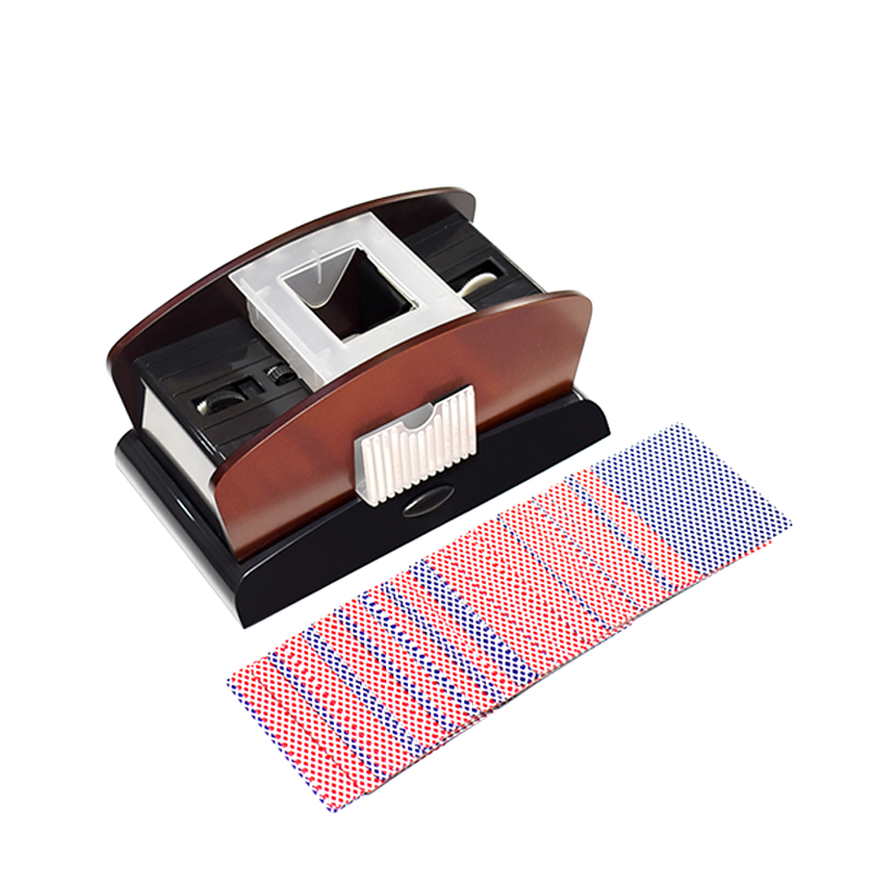 YH 8 Decks Professional Casino Playing Card Shuffler Wooden Shuffle Machine