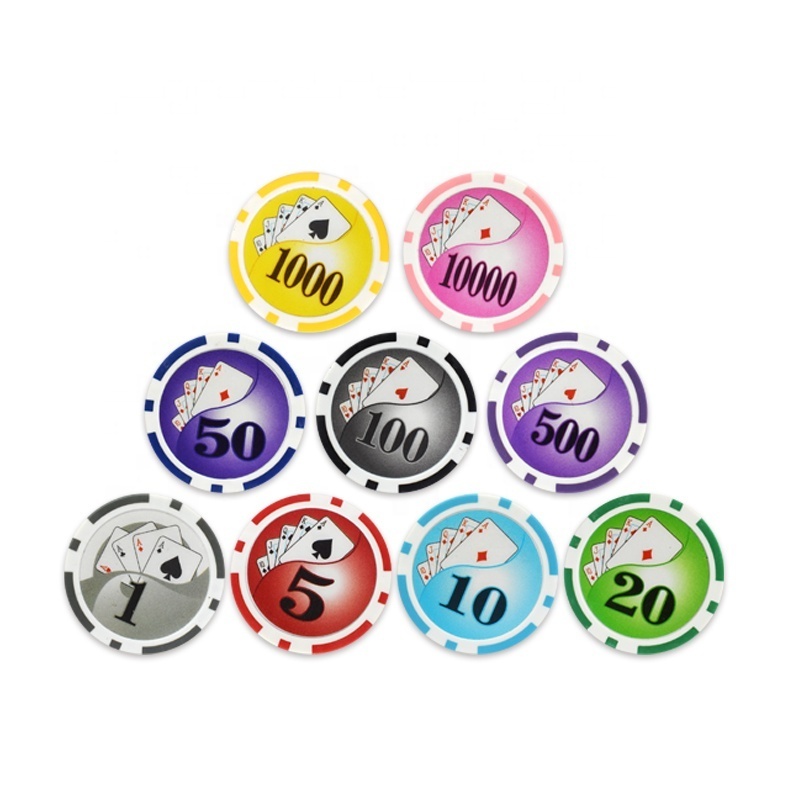 YH 40mm Cheap Casino Quality Classic Style Playing Games Poker Chips Set With Chips Case