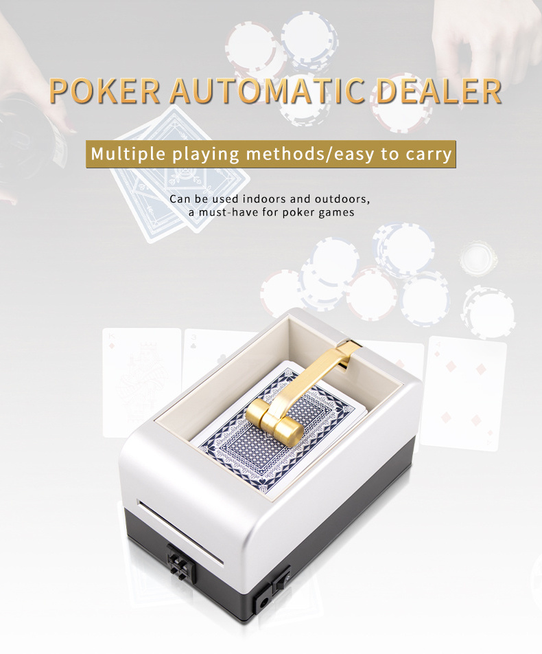 YH 360 Degree Automatic Playing Card Electric Rotating Card Shuffler Machine Splitting Card Dealer Machine For Game