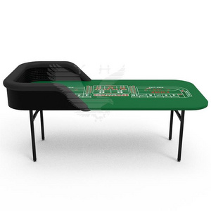 YH Mini Green Playing Craps Practice Table Dice Tables Craps Dice Game For Casino Theme Party