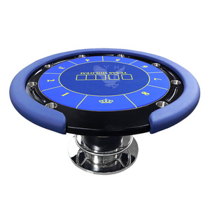 YH Custom Round Poker Table Casino Texas Hold em Table For Home Poker Room