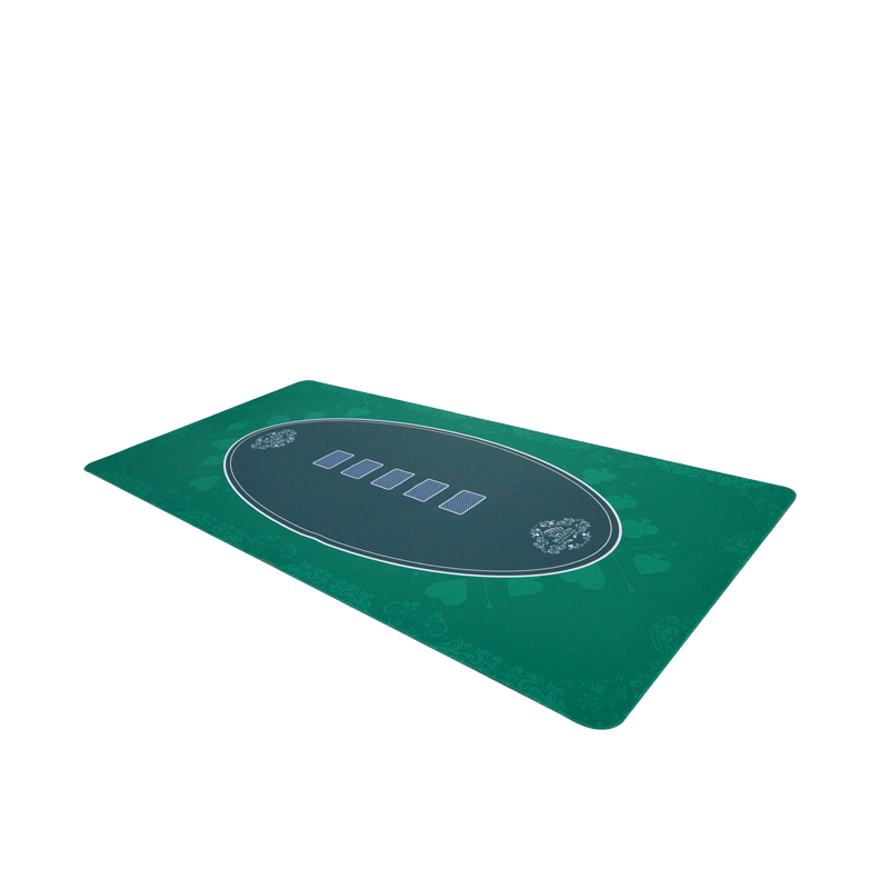 YH Gambling Rubber Casino Simple Table Top Mat Easy To Carry Blackjack Table Layout