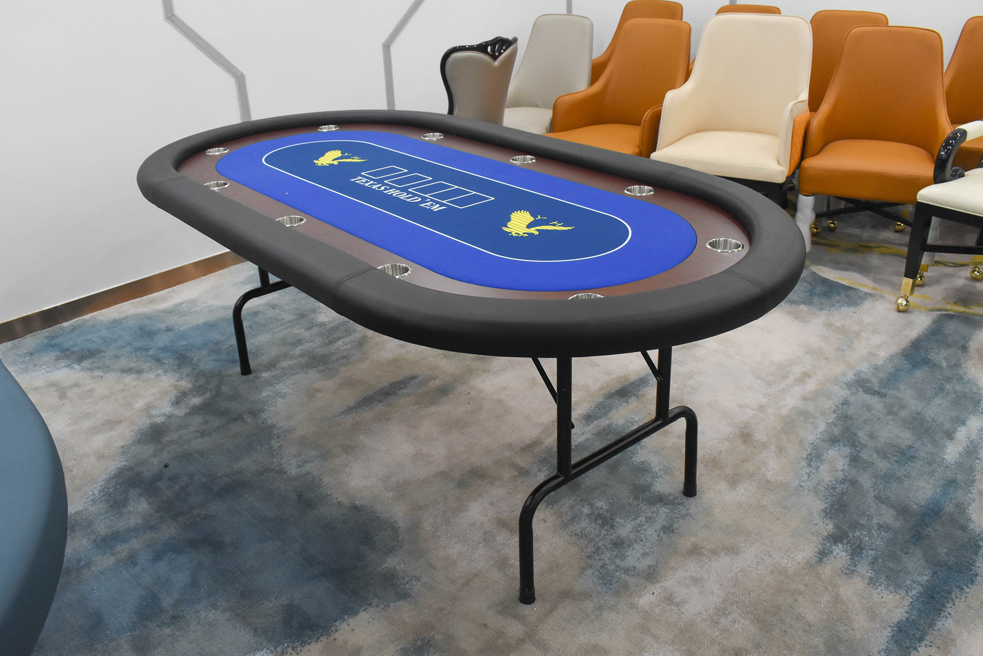 YH High Quality Poker Table Tops Texas Simple Folding Wooden Card Tables