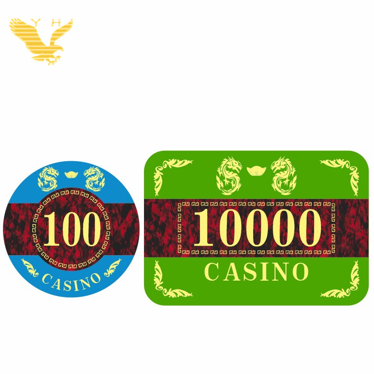 YH Custom Designs Round Rectangle Acrylic Poker Chips For Sale