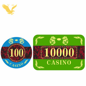 YH Custom Designs Round Rectangle Acrylic Poker Chips For Sale