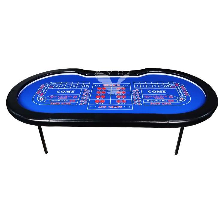 YH Led Mini Portable Foldable Casino Craps Table Folding Gambling Dice Table for Sale