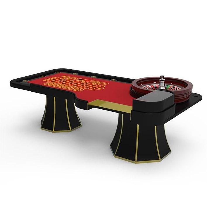 YH 275cm 32inch Wheel Gambling Solid Wood Single 0 Roulette Wheel Table Casino Roulette Table With Chips Box