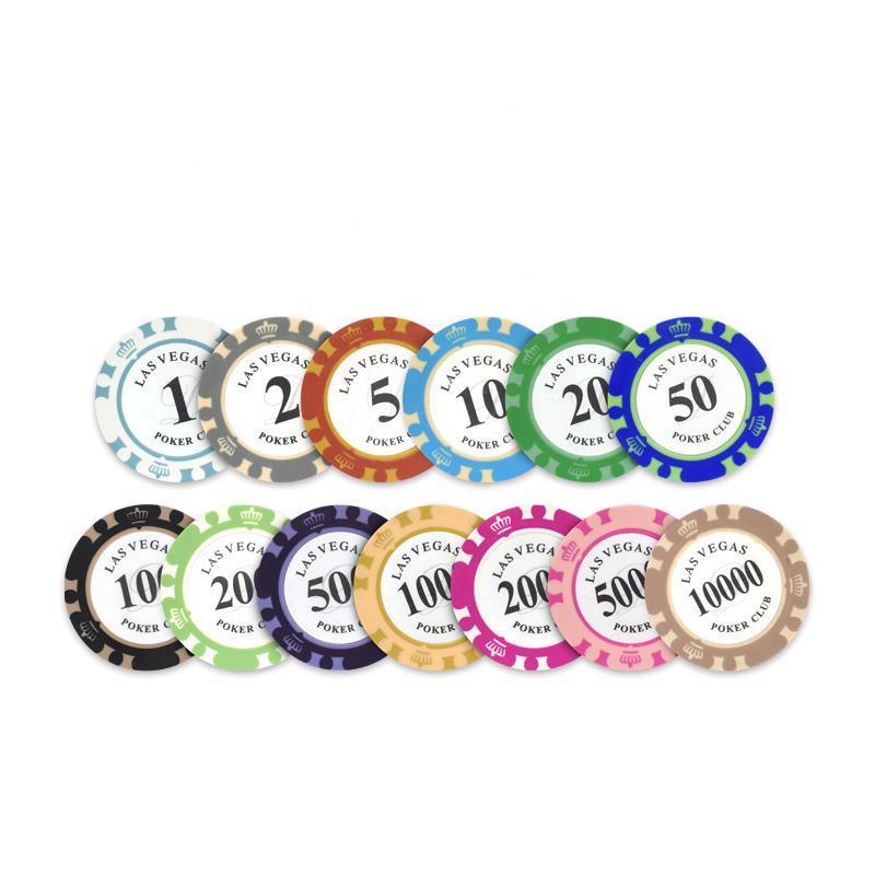 YH 300pcs/500pcs High Quality Clay Casino Poker Chips Set Custom Texas Poker Chips Set