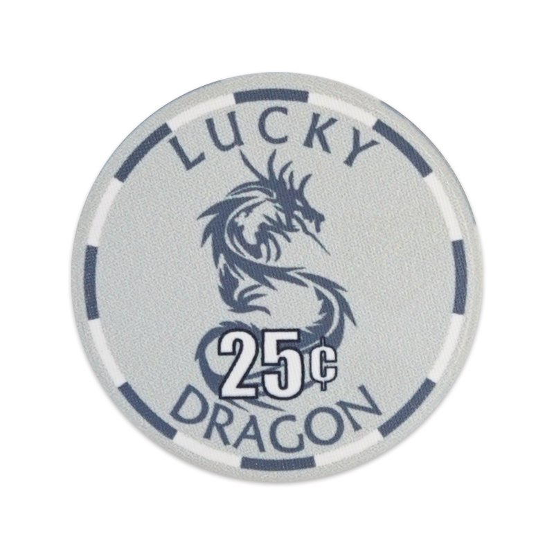 YH Competitive Price Lucky Dragon Gambling Ceramics Poker Chips With Matte Feel