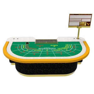 YH Luxury Green Felt Digital Poker Card Table Gambling Tables Pro Marble Casino Baccarat Table