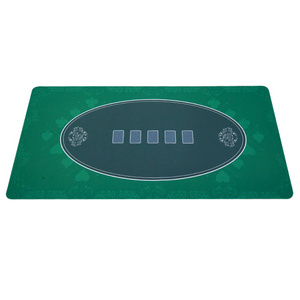 YH Custom 5mm 180x90 cm Casino Table Printing Texas Poker Mat Rubber Poker Layout Poker Speed Cloth Felt Fabric