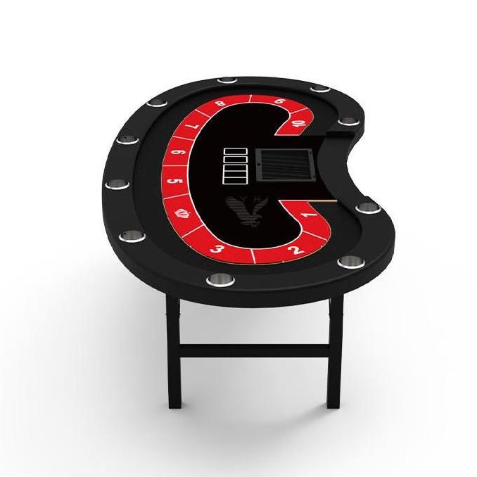 YH Led Poker Table Foldable Mesa De Poker Pokertisch For Casino Club Home Poker Room