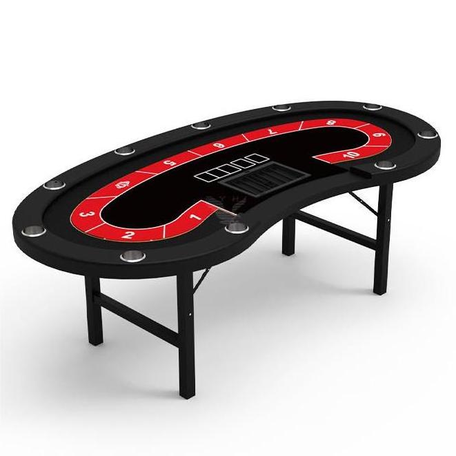 YH Led Poker Table Foldable Mesa De Poker Pokertisch For Casino Club Home Poker Room