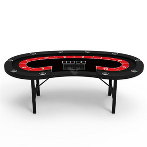 YH Led Poker Table Foldable Mesa De Poker Pokertisch For Casino Club Home Poker Room