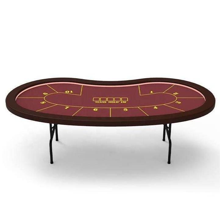 YH 10 Players Card Poker Table Foldable Texas Hold em Poker Table Led Table-Poker-Occasion