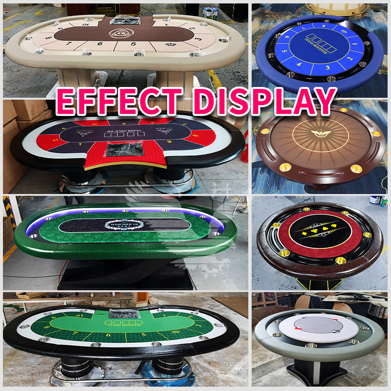 YH High Quality OEM Flannelette Casino Mesa De Poker Texas Holden Poker Table Mat Cloth Layout Poker Mat