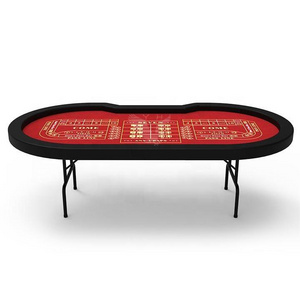 YH 96inch Factory Price Casino Crap Table Oval Easy Folding Steel Leg Dice Craps Table For Sale