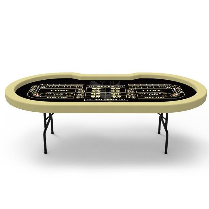 YH Professional Gambling Crap Dice Table Entertainment Folding Steel Legs Crap Table For Club