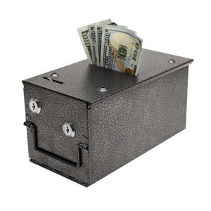 YH  Casino Style Drop Box Cash Tip Box With Sleeve And Double Locks