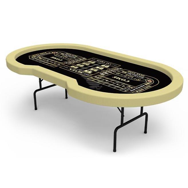 YH Professional Gambling Crap Dice Table Entertainment Folding Steel Legs Crap Table For Club