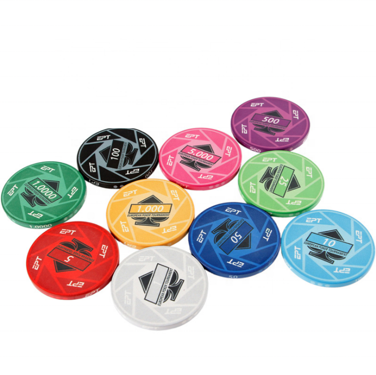 YH10g Casino Gambling Jetons De Poker En Cramique Ept Ceramic Poker Chips Set