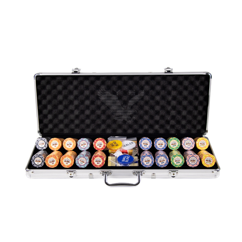 YH Round Cheap Custom Poker Chips Ceramic Poker Chip set in Aluminum Case for Sale