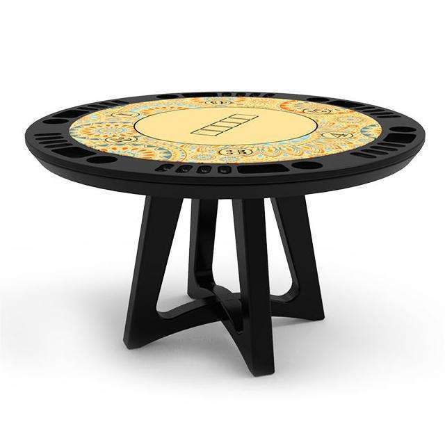 YH 56inch Fashion Round Poker Table Texas Casino Poker Table for Gambling