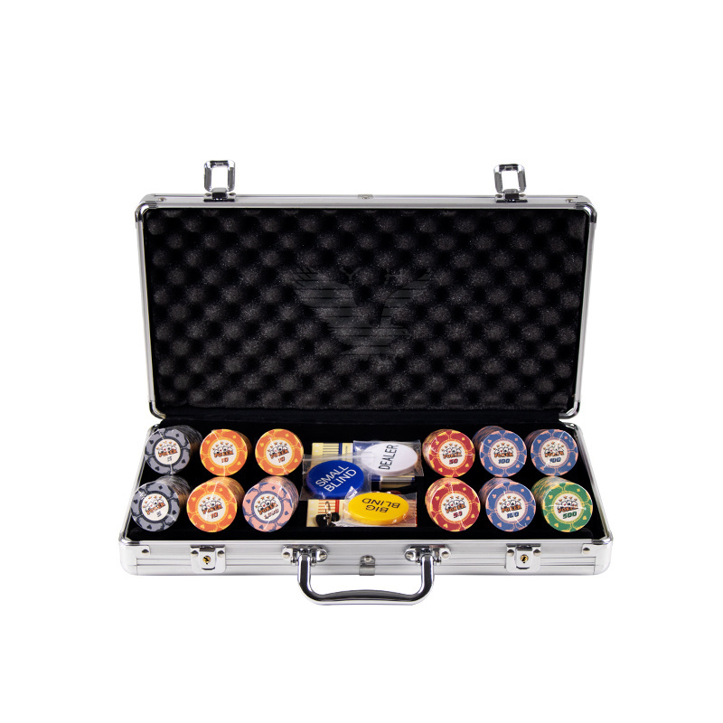 YH Round Cheap Custom Poker Chips Ceramic Poker Chip set in Aluminum Case for Sale