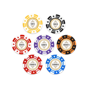 YH Wholesale Professional 40mm Casino Clay Poker Chips 14g Gram With Custom Logo