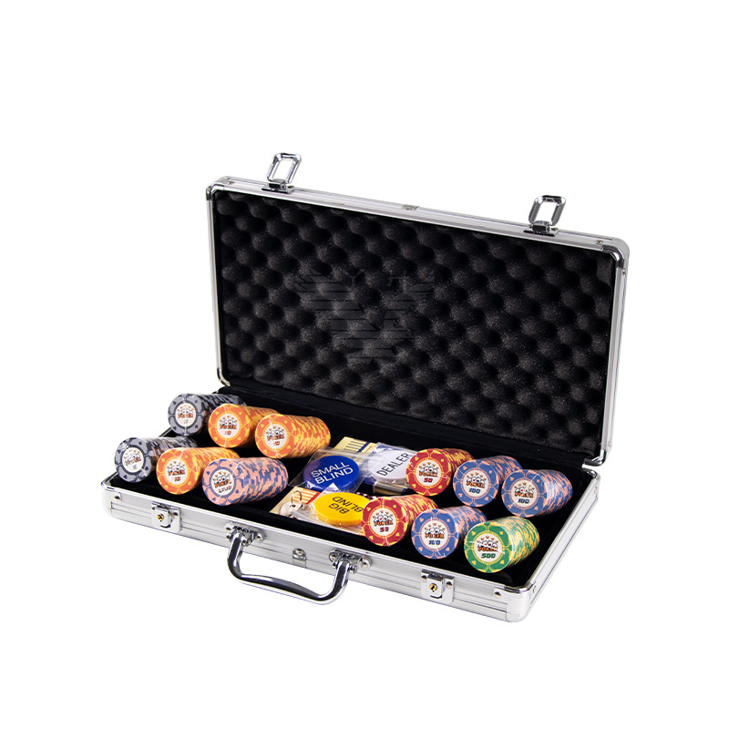 YH Round Cheap Custom Poker Chips Ceramic Poker Chip set in Aluminum Case for Sale