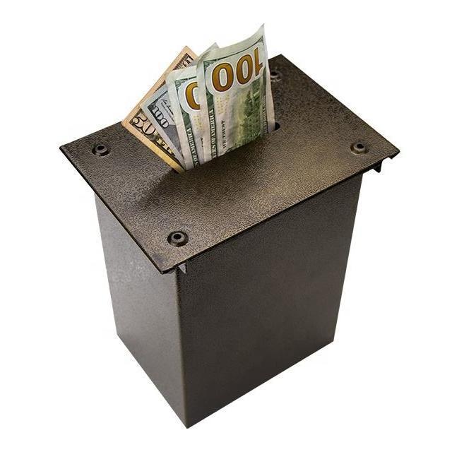 YH Big Size Casino Cash Tips Box Poker Table Accessories Drop Box Money Box for Poker Table