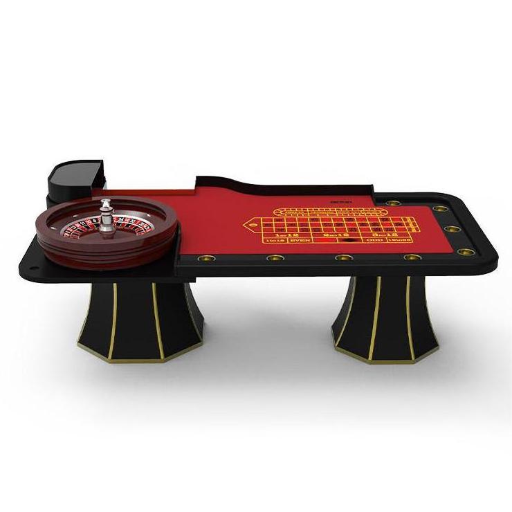 YH 275cm 32inch Wheel Gambling Solid Wood Single 0 Roulette Wheel Table Casino Roulette Table With Chips Box