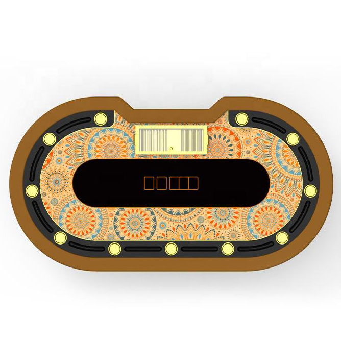 YH 96inch Casino Table European Style Texas Poker Table Oval Gambling Table For Sale