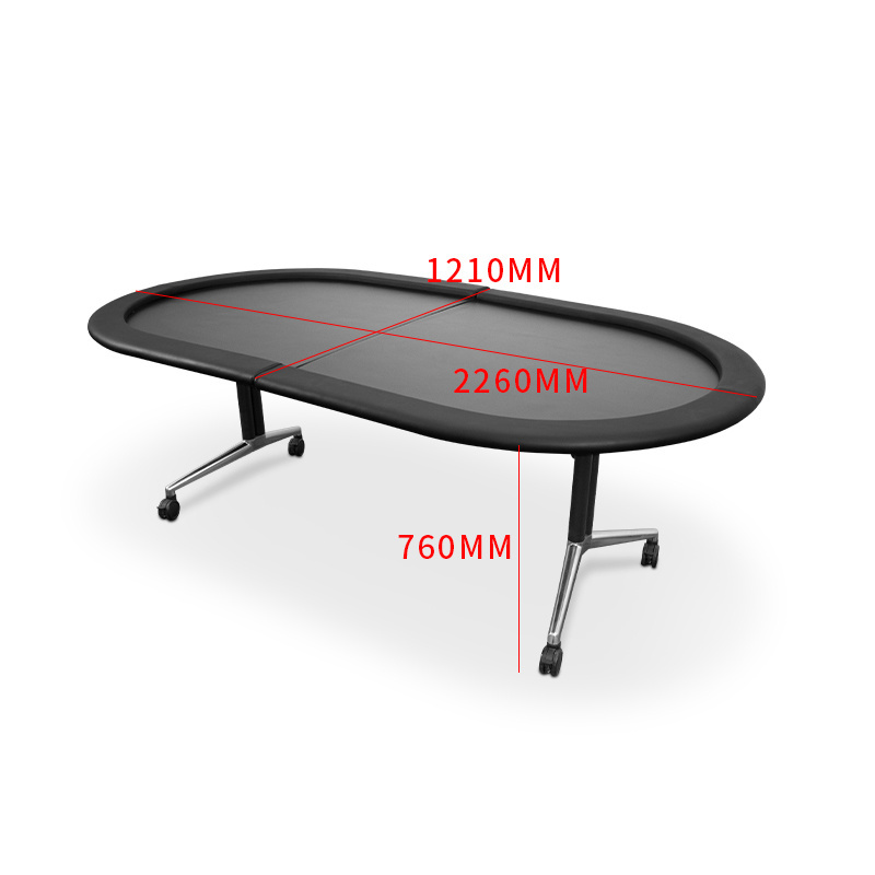 YH Folding Home Game Texas Poker Table Foldable Pokertisch Mesa De Poker Tafel With Universal Wheel