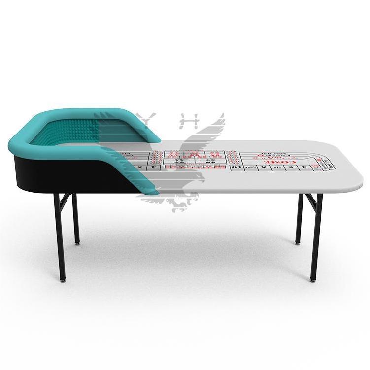 YH Custom Craps Table Pyramid Rubber Foldable Dice Table Craps Practice Table Casino Games For Party