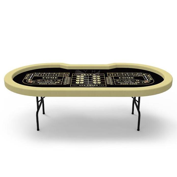 YH Professional Gambling Crap Dice Table Entertainment Portable Casino Crap Table For Club