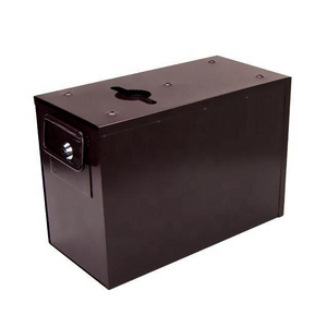 YH Huge Size Red Iron Casino Cash Box Double Locks Dealer Tips Box Poker Table Drop Box For Sale