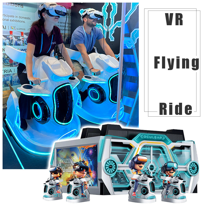 VR Racing Simulator 9D Flying Cinema VR Gaming  4-Person Cycling Arcade Virtual Reality Universe Driving  VR Game Machine