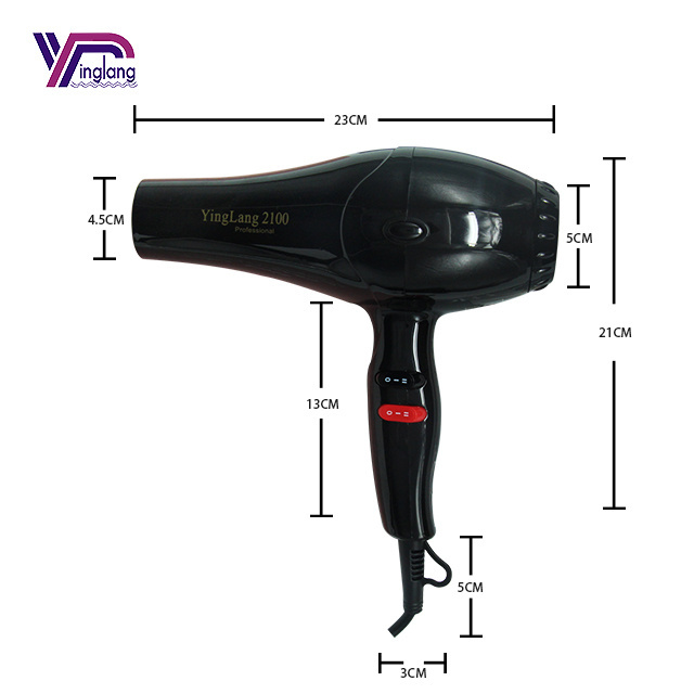 Powerful Hot and Cold Air Dryer for Hair Care Styling Three Speed Professional 1800W Negative Ion Hair Dryer