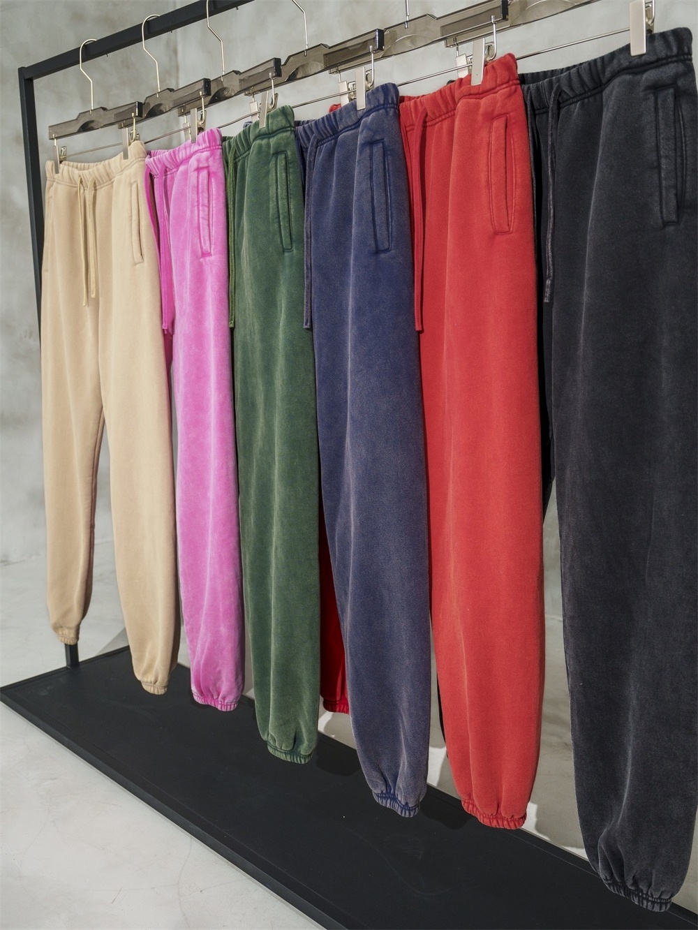 Yingling Custom Fleece Sweat Pants Oversized Heavyweight Pants French Terry Blank Acid Wash Jogger Sweatpants Men