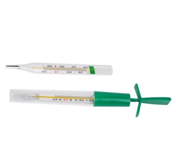 Clinical glass mercury free thermometer