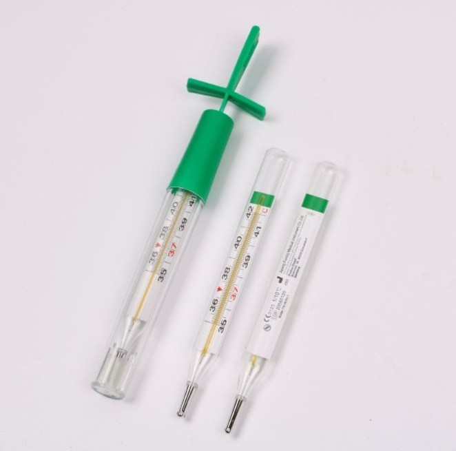 Clinical glass mercury free thermometer