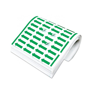 High Adhesive Waterproof Self-Adhesive Arrow Labels Paper Directional Instructions in Various Sizes Colours RTS Packaging Labels