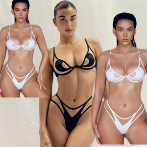 2023 Custom Patchwork Sexy Micro Mini Thong Bikinis & Beachwear Swimwear Bikini Swim Suit Set For Women String Bikini